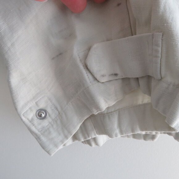 ARITZIA WILFRED Kafka Linen Blend Cropped Cargo Pants in Cream Neutral Size US 0 - Picture 15 of 15